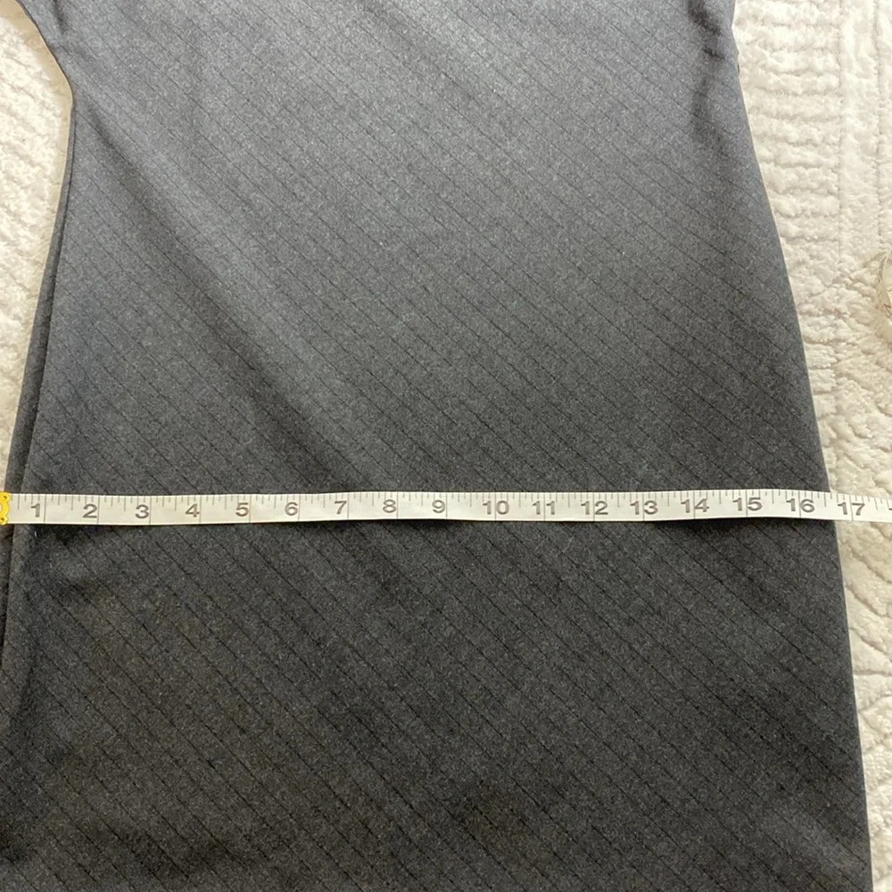 Zara Striped Gray Mini Dress Long Sleeves Size S